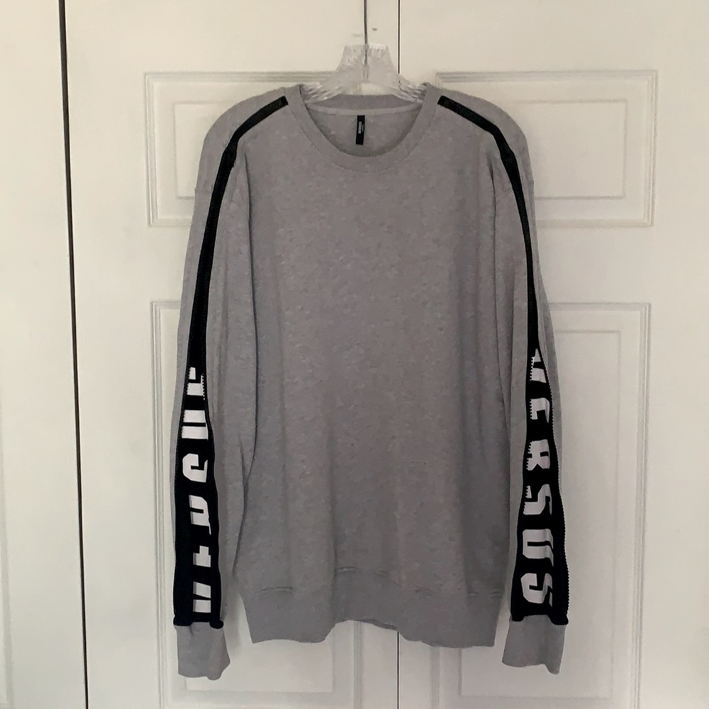 Versus Versace Sweatshirt with Zipper Logo Sleeves